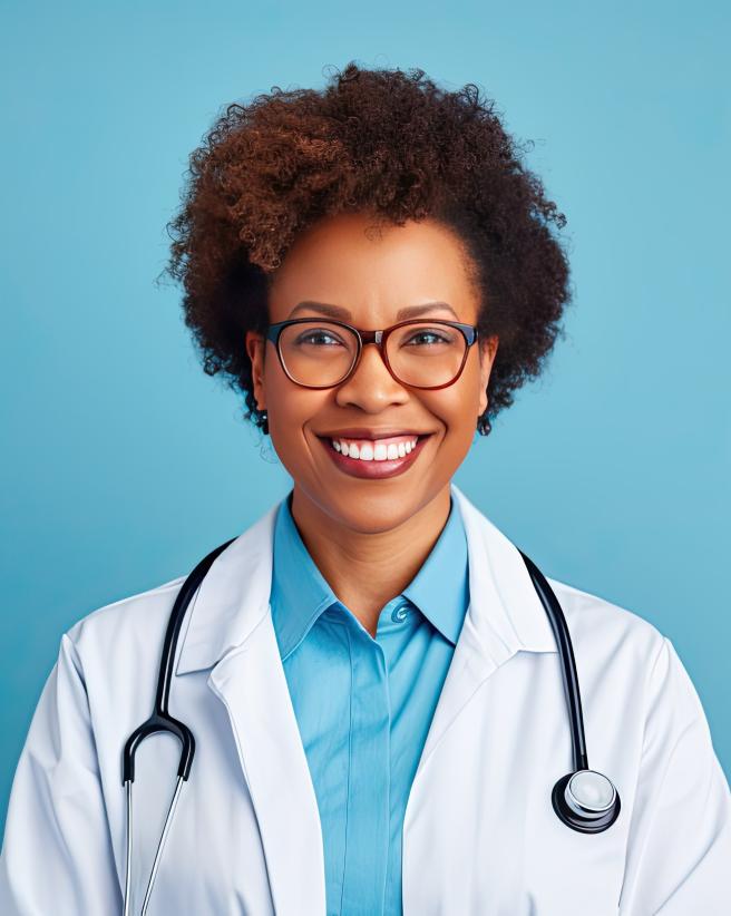 Confident doctor portrait.