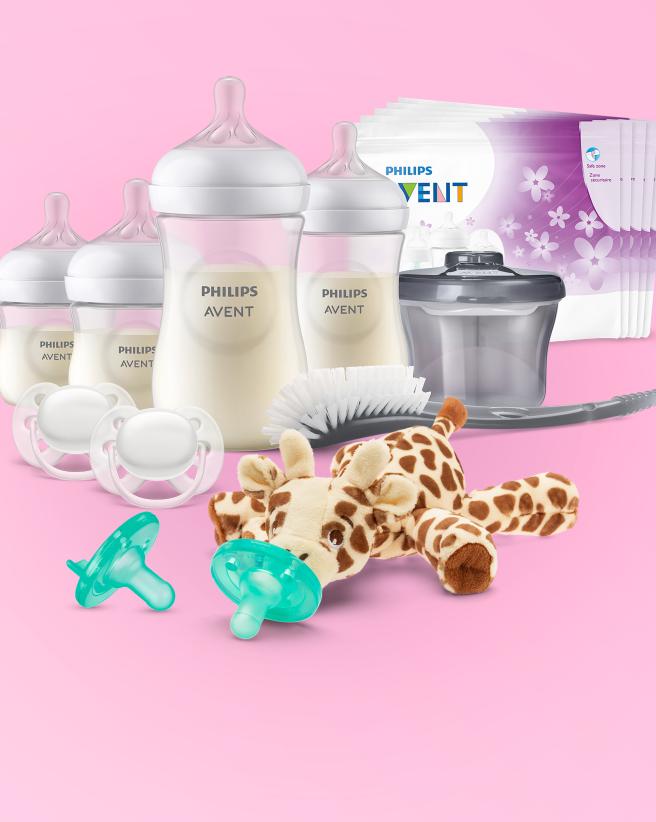 Collage of Philips baby products