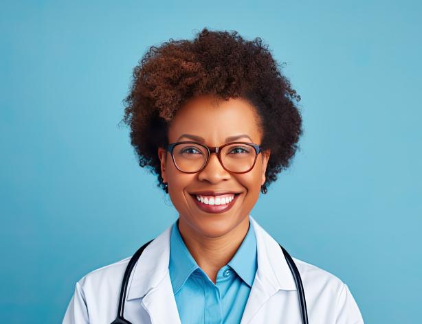 Confident doctor portrait.