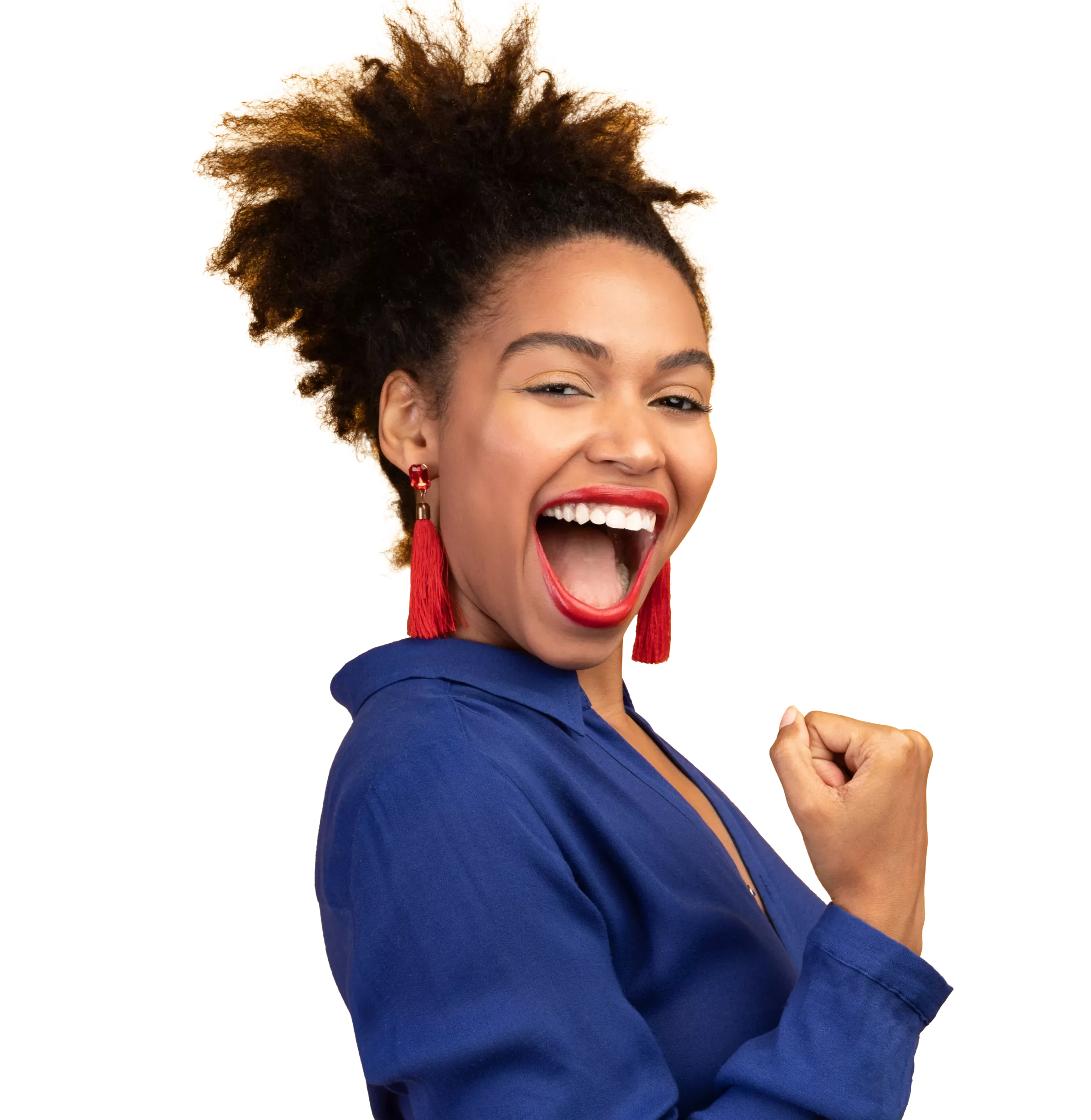 Happy woman.